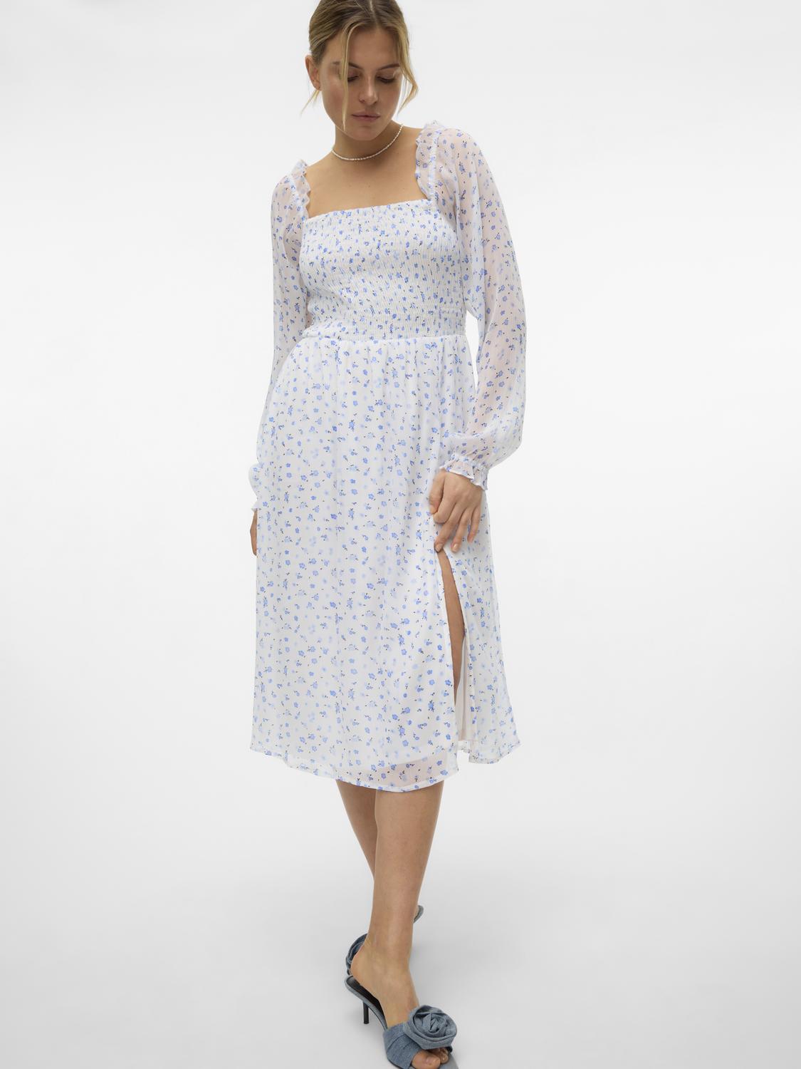 VMSMILLA Dress - Bright White/blue