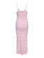 PCAMANDA Dress - Bright White/Pink
