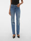 VMFLASH Straight Jeans - Medium Blue Denim